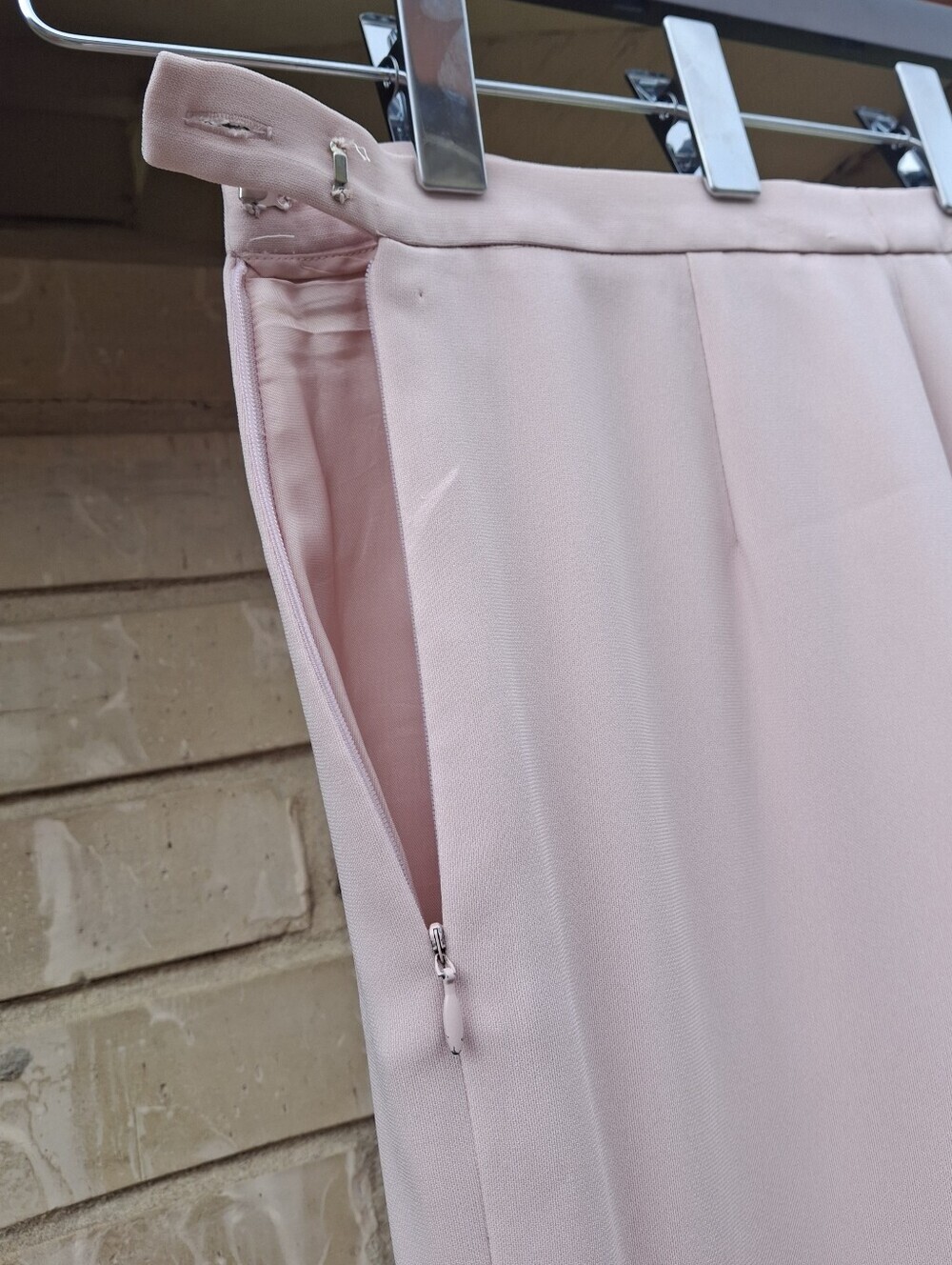 Carlisle Vintage Blush Pink Pant Suit Set– Blazer & Wide Leg Pants Women Size 6 - Picture 15 of 16